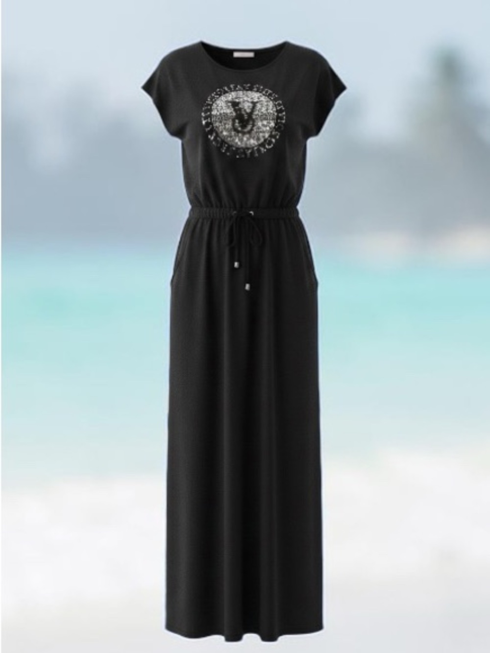 RARE Victoria Secret rhinestone and studded Maxi Dress